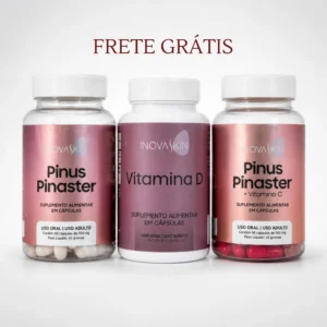 Trio Antioxidantes (Pinus Pinaster e Pinus Pinaster + Vitamina C) e Vitamina D